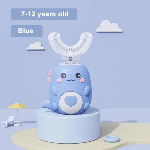 Smart 360° U-Shaped Electric Toothbrush for Kids with Silicone