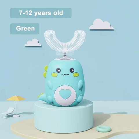 Smart 360° U-Shaped Electric Toothbrush for Kids with Silicone
