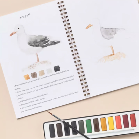 🖼️Beginner-Friendly💕 Watercolor Workbook