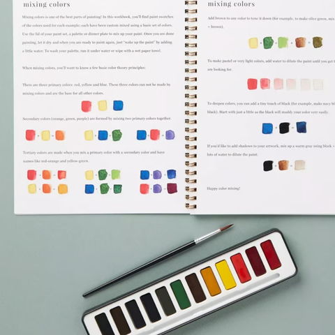 🖼️Beginner-Friendly💕 Watercolor Workbook