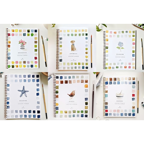 🖼️Beginner-Friendly💕 Watercolor Workbook