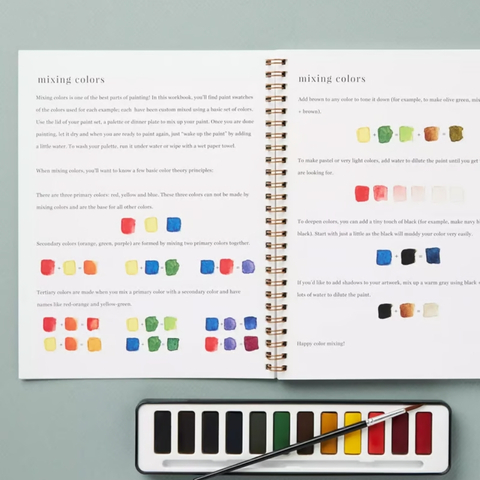🖼️Beginner-Friendly💕 Watercolor Workbook