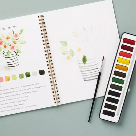 🖼️Beginner-Friendly💕 Watercolor Workbook