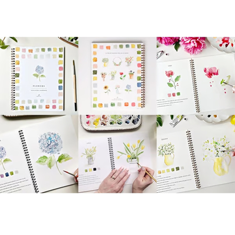 🖼️Beginner-Friendly💕 Watercolor Workbook