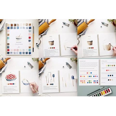 🖼️Beginner-Friendly💕 Watercolor Workbook