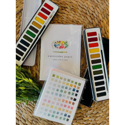 🖼️Beginner-Friendly💕 Watercolor Workbook