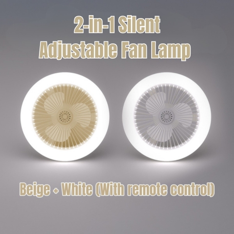 [⚡️BEST DEAL TODAY] 🔥 2-in-1 Silent Adjustable Fan Lamp with Remote Control for The Bedroom