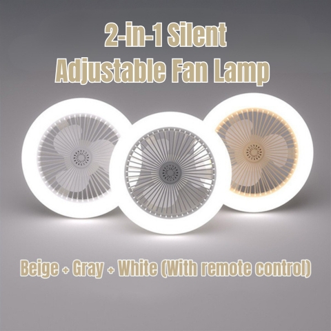 [⚡️BEST DEAL TODAY] 🔥 2-in-1 Silent Adjustable Fan Lamp with Remote Control for The Bedroom