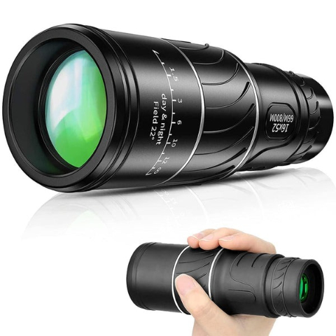 🔭 16X52 Professional High-Power 🔍 High-Definition Low-Light Night Vision Monocular Telescope🌙