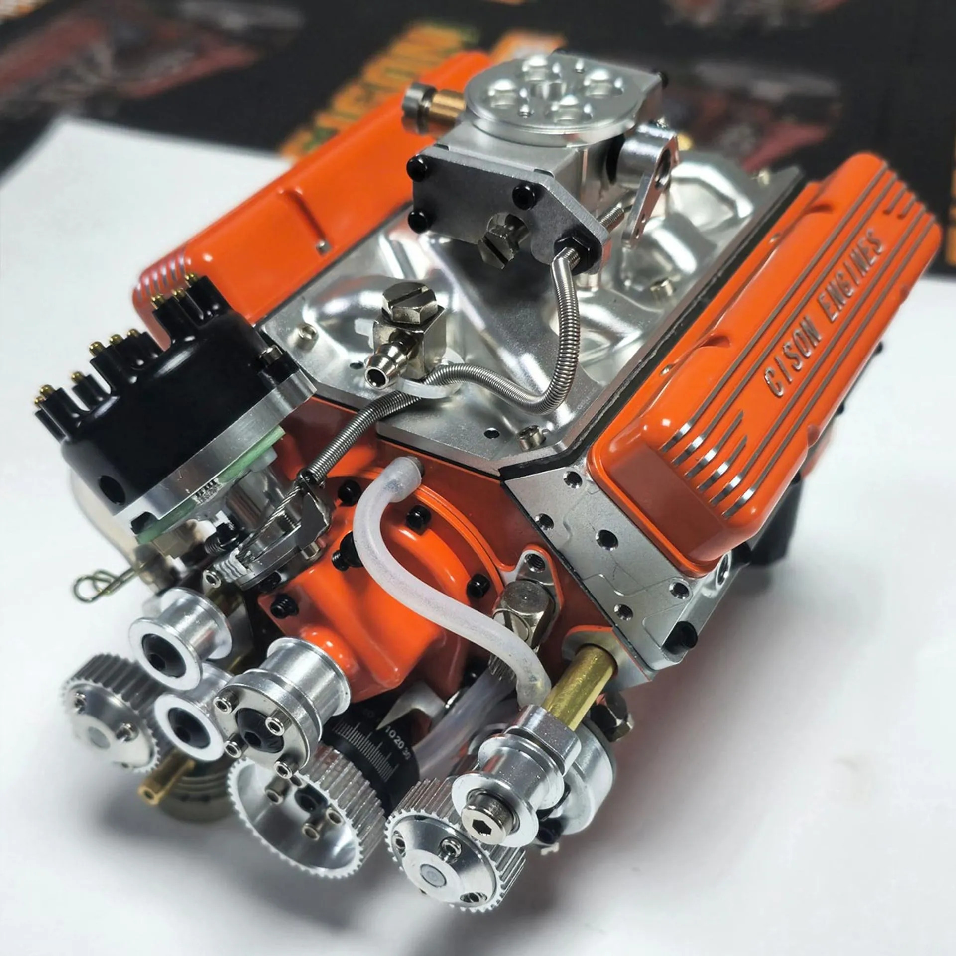 🔥BLACK FRIDAY BLOWOUT: Save 49%-Gasoline OHV V8 Small-block Engine Model Kits