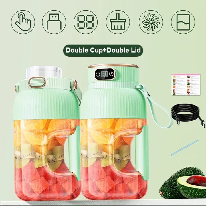 🎁NEW YEAR HOT SALE 50% OFF🍊Multifunctional Portable Juicer Cup With Digital Display