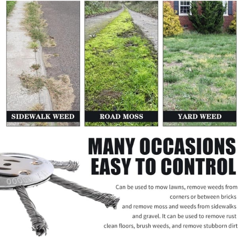 🔥BUY 2 GET 1 FREE 👨‍🌾6 inch Steel Wire Brush Cutter Trimmer Head