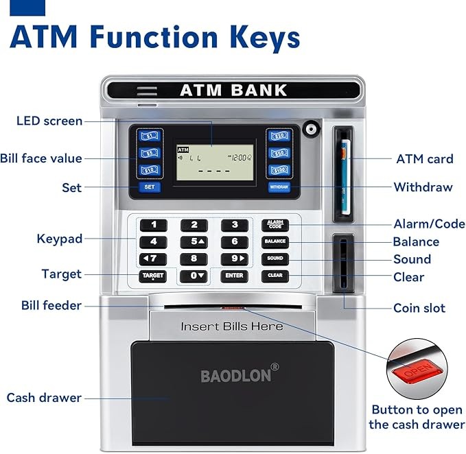 The Modern Personal ATM & Digital Piggy Bank -  Fun, Secure Saving for All Ages 💰