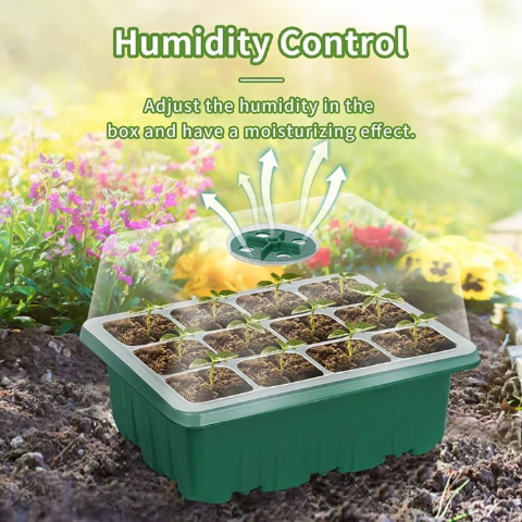 Spring Hot Sale 50% 🌱 Adjustable Humidity Seed Starter Trays with Grow Light