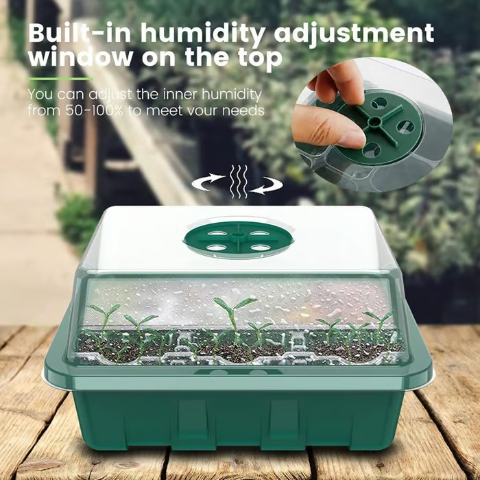 Spring Hot Sale 50% 🌱 Adjustable Humidity Seed Starter Trays with Grow Light