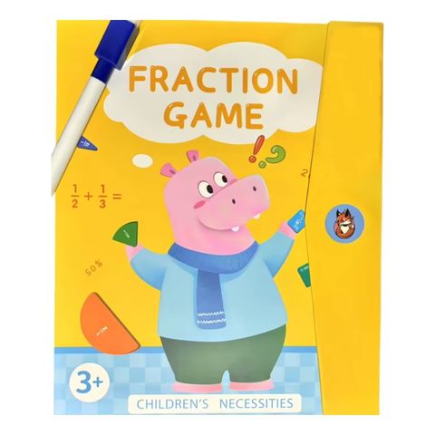 Montessori™ Magnetic Fraction Puzzle Book | Hands-On Math Learning Toy for Kids