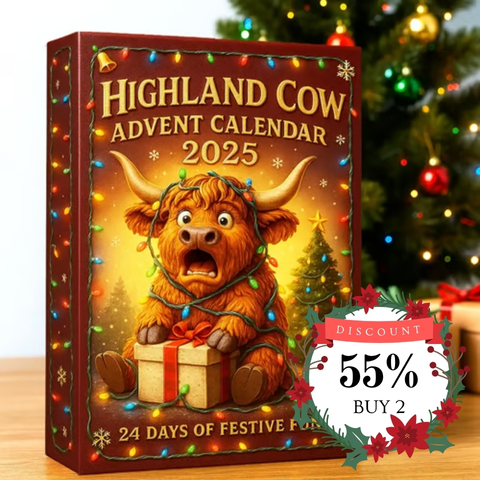 🐮Highland Cow Advent Calendar 2025🎄✨ - 3D Handmade Highland Cow Doll (24Pcs)