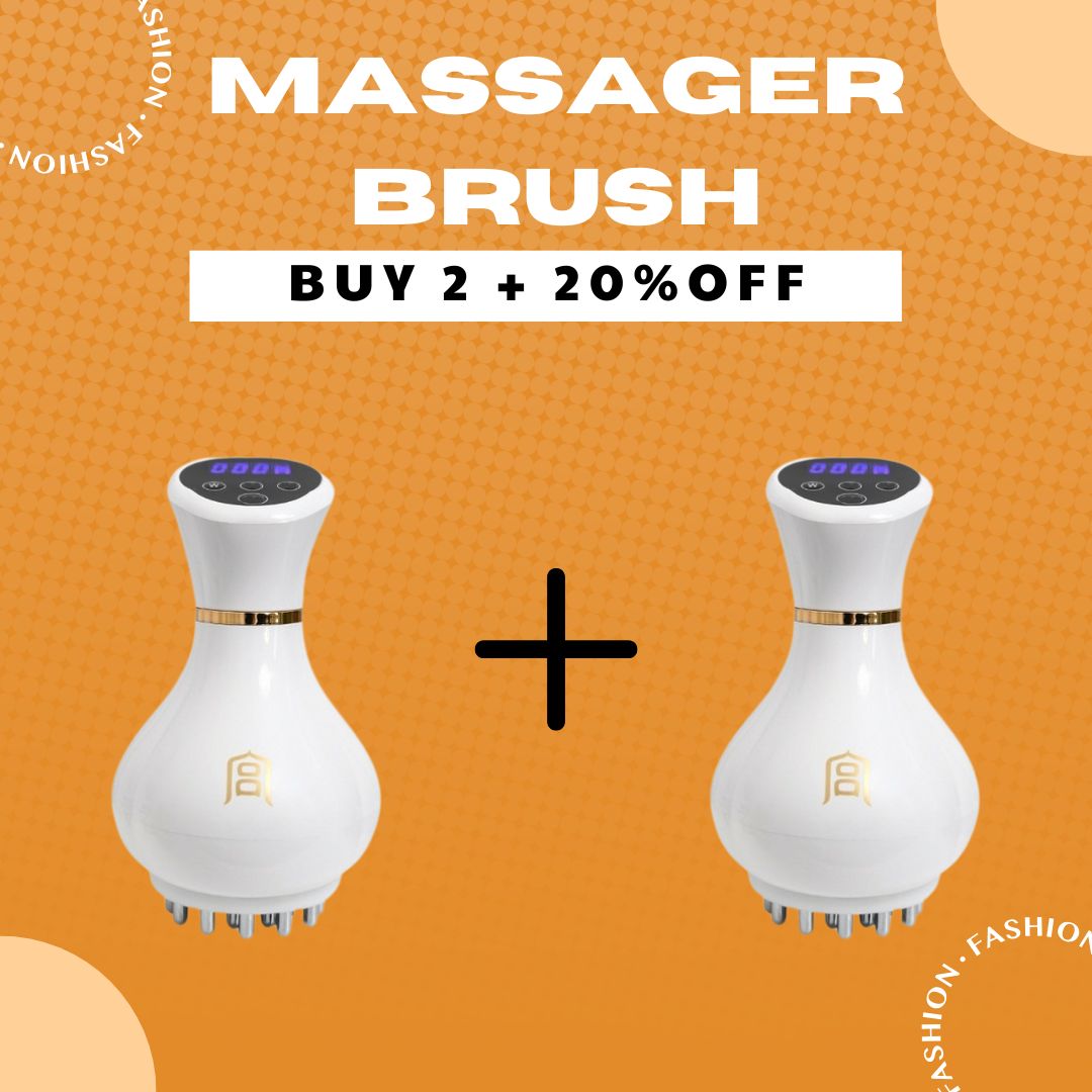 🔥New Arrival 2025🔥Nine Speed Adjustable Handheld Cordless Massager Brush