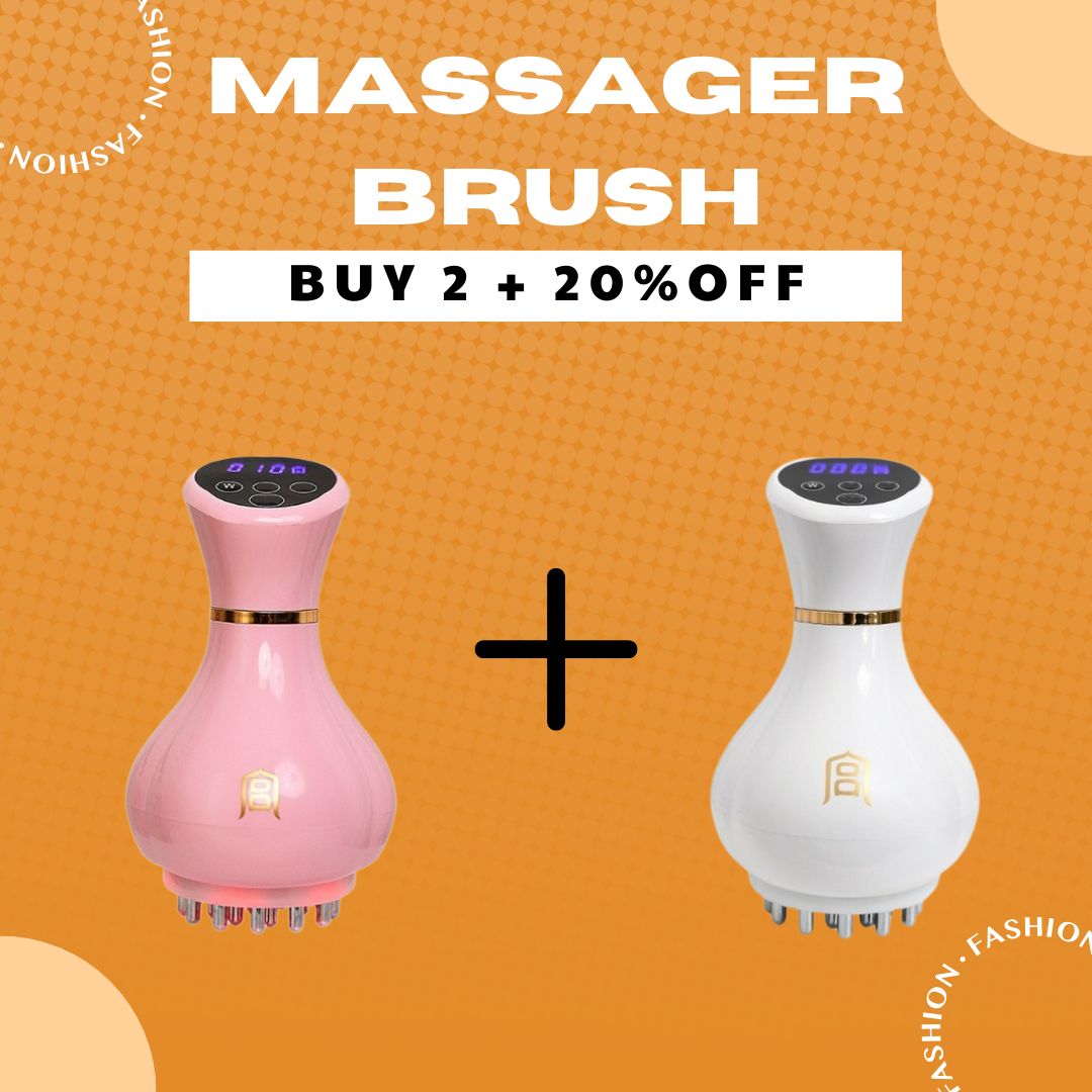 🔥New Arrival 2025🔥Nine Speed Adjustable Handheld Cordless Massager Brush