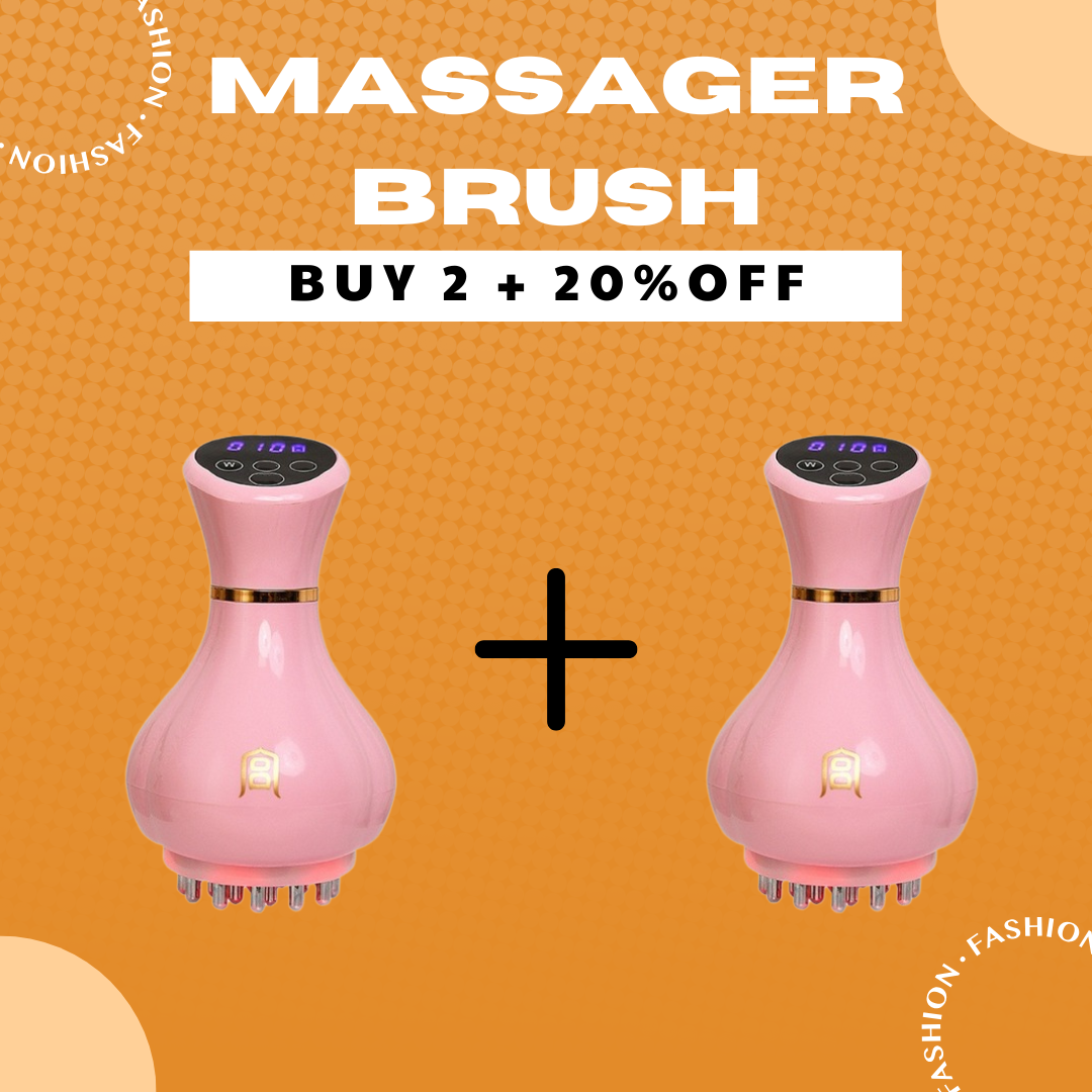 🔥New Arrival 2025🔥Nine Speed Adjustable Handheld Cordless Massager Brush