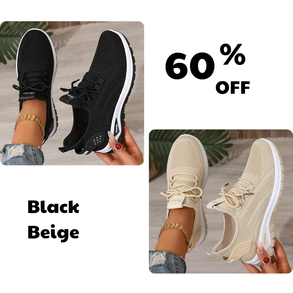 💥Hot Special Discount 70% OFF💥 Women's Lightweight Casual Sneakers, Ultra Soft Sole, Breathable, Comfortable When Walking