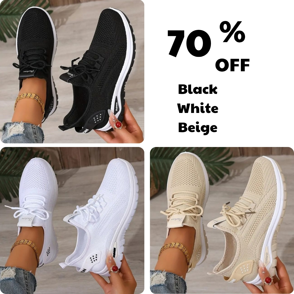 💥Hot Special Discount 70% OFF💥 Women's Lightweight Casual Sneakers, Ultra Soft Sole, Breathable, Comfortable When Walking