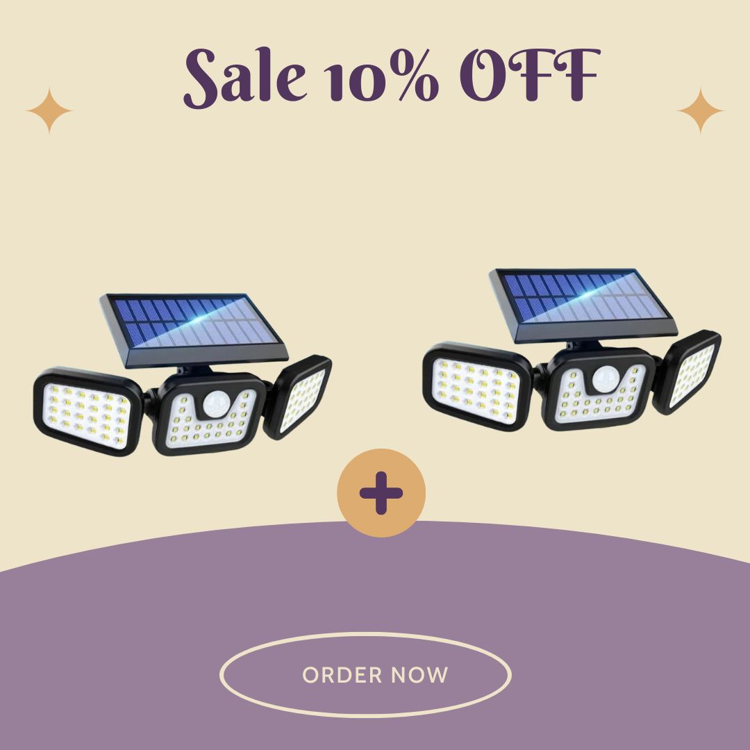 🎁 Hot Sale 49% OFF 🔥 Adjustable Motion Sensor Solar Lumina Lights
