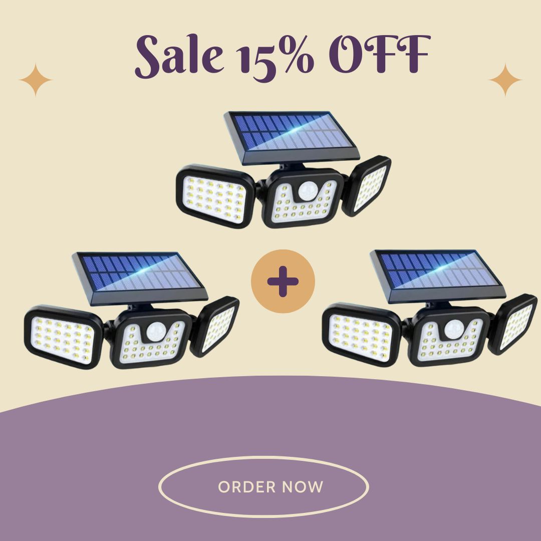 🎁 Hot Sale 49% OFF 🔥 Adjustable Motion Sensor Solar Lumina Lights