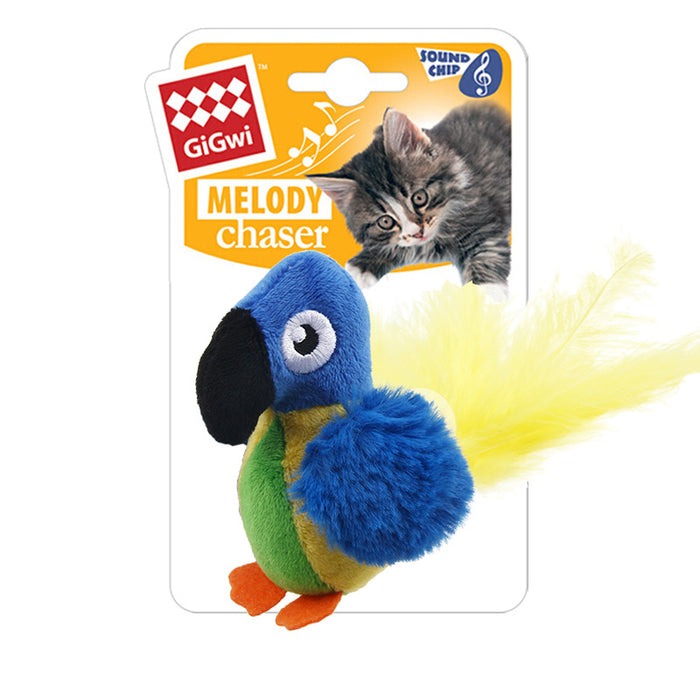 Interactive Chirping Bird Cat Toy 🐧