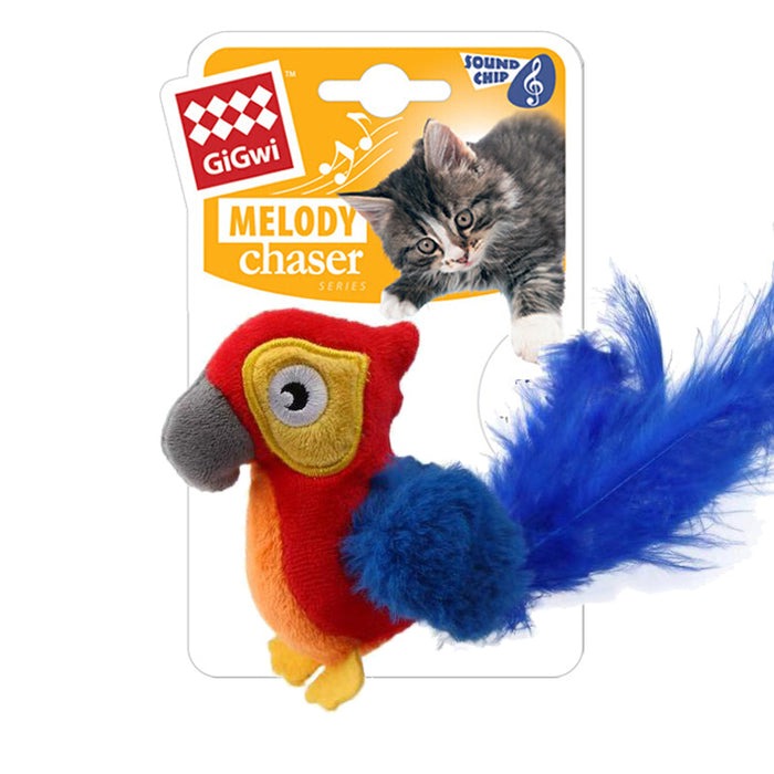Interactive Chirping Bird Cat Toy 🐧
