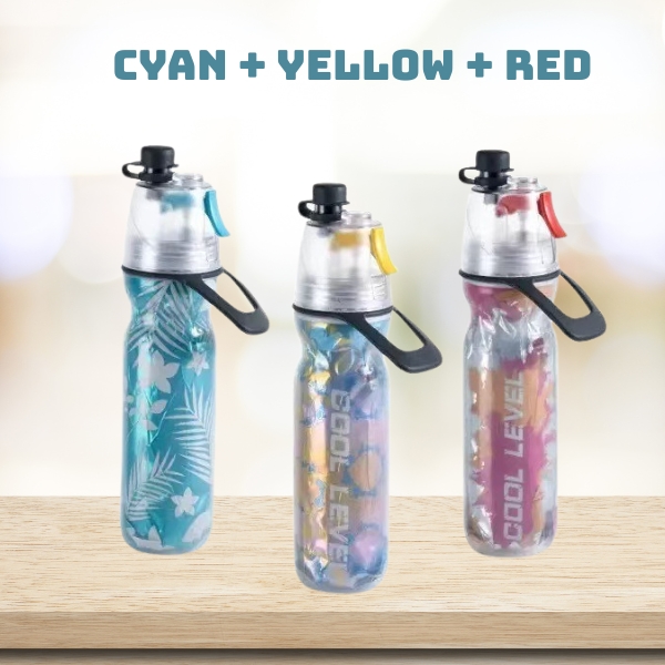 Mist & Sip Sports Water Bottle – Large Capacity for Adults & Kids