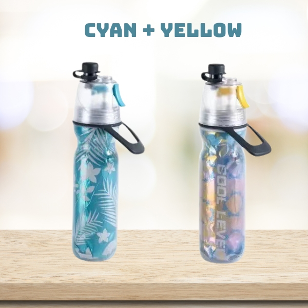 Mist & Sip Sports Water Bottle – Large Capacity for Adults & Kids