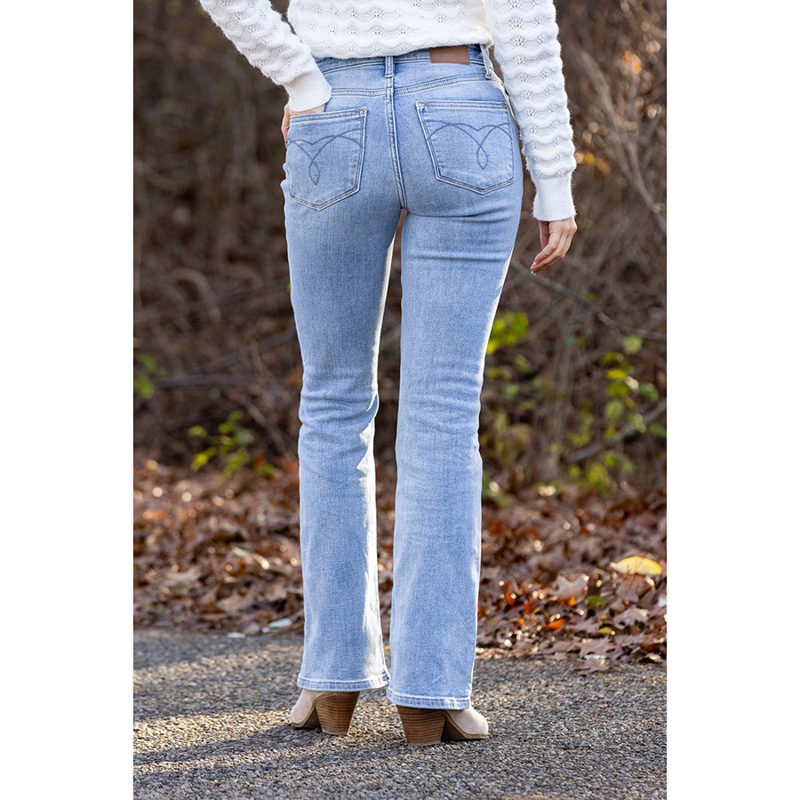 Mid Rise Thermal Bootcut Jeans 🔥
