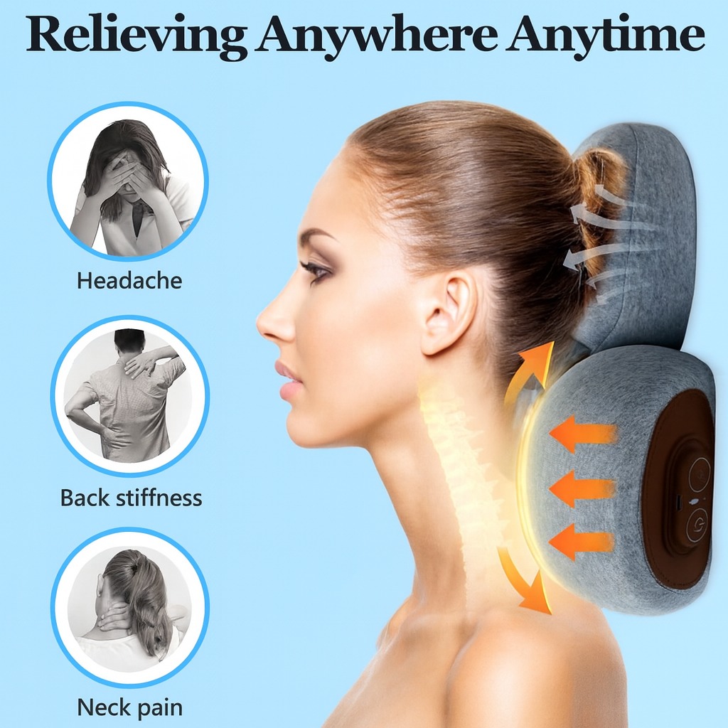3 In 1 Neck Massage Pillow