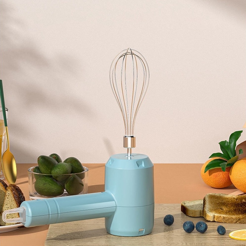 🍰 Mini Electric Handheld Whisk – Wireless Mixer for Effortless Egg & Cream Blending! 🥚✨