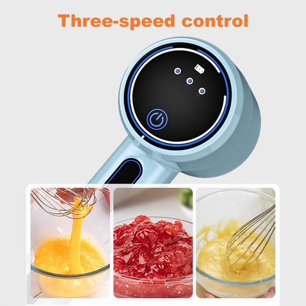 🍰 Mini Electric Handheld Whisk – Wireless Mixer for Effortless Egg & Cream Blending! 🥚✨
