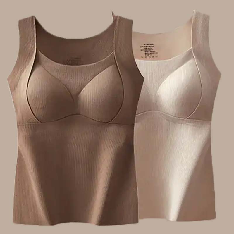 🎉Hot Selling Thickened Warm Tank Top with Shelf Bra