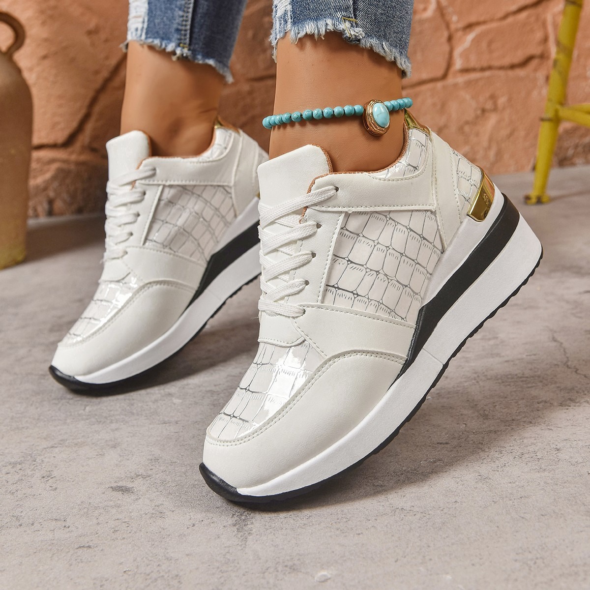 🔥Best Seller-Last Day Sale 60% OFF🔥Plaid Design Women's Casual Sneakers