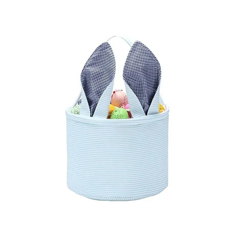 Cute Peter Rabbit Flower Butterfly Bunny Ears Striped Easter Basket