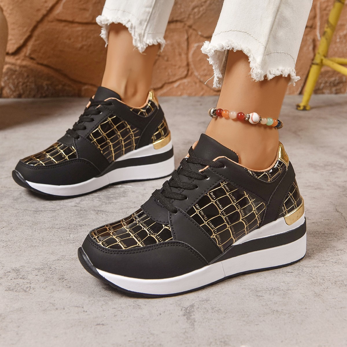 🔥Best Seller-Last Day Sale 60% OFF🔥Plaid Design Women's Casual Sneakers