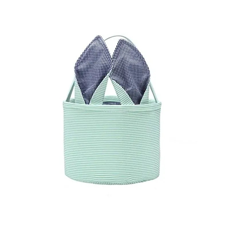 Cute Peter Rabbit Flower Butterfly Bunny Ears Striped Easter Basket