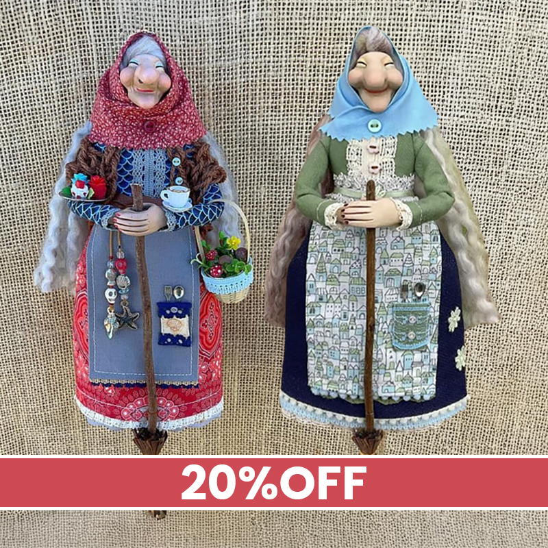 🎁 Mother’s Day Sale 40% OFF - 🔥 Handmade Kitchen Witch Doll