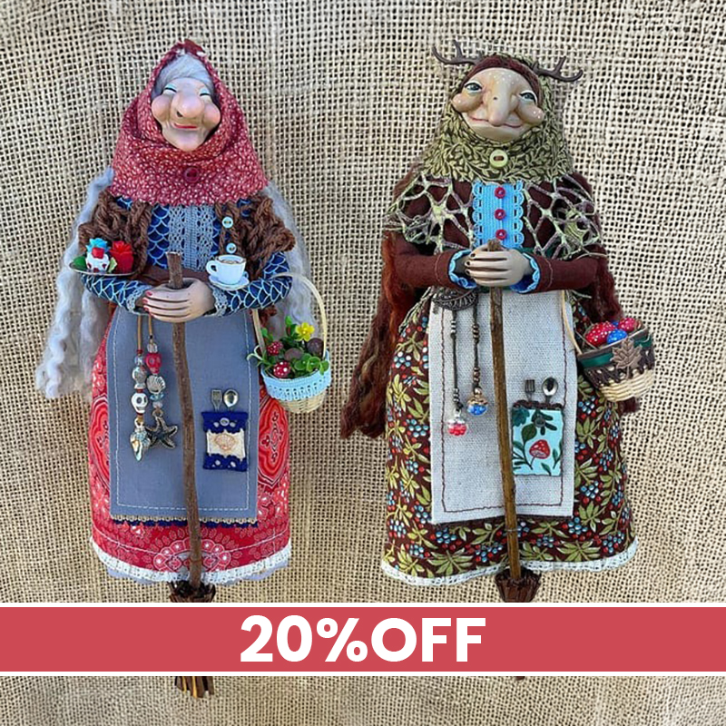 🎁 Mother’s Day Sale 40% OFF - 🔥 Handmade Kitchen Witch Doll