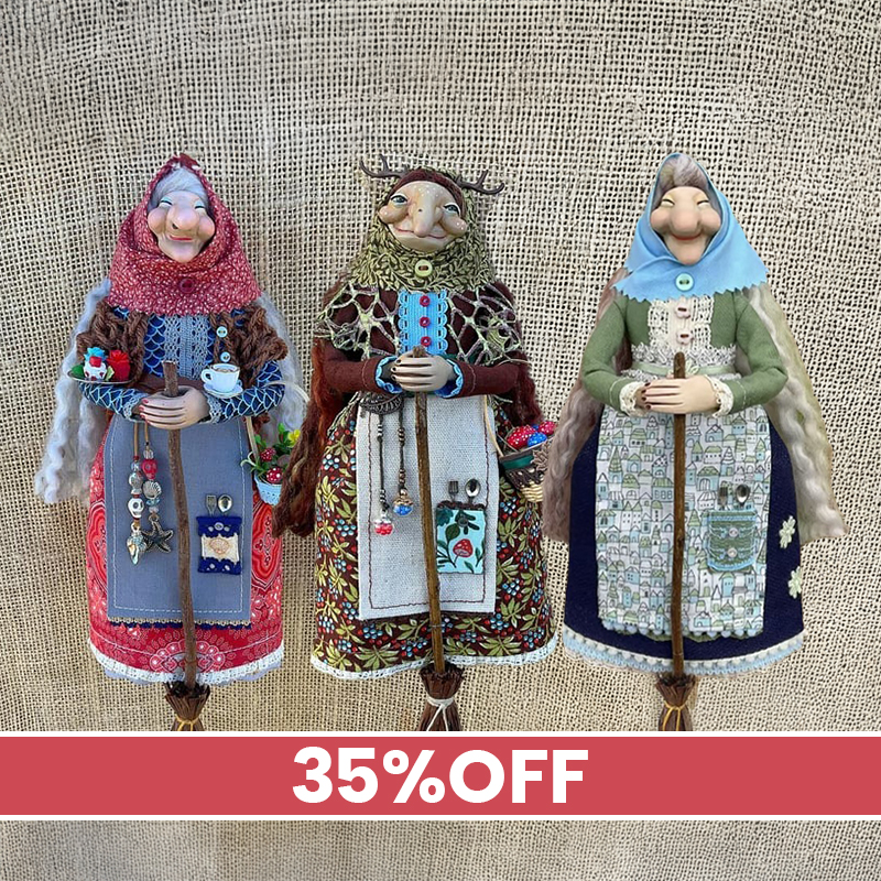 🎁 Mother’s Day Sale 40% OFF - 🔥 Handmade Kitchen Witch Doll
