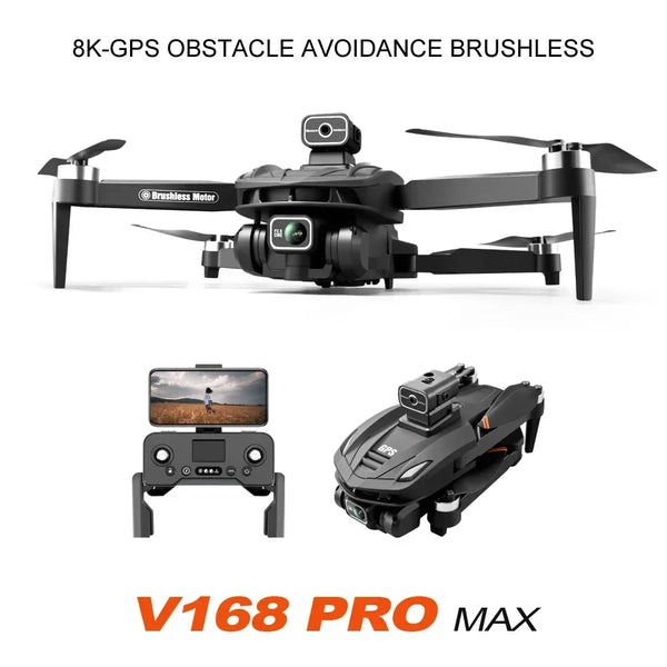 V168 MAX PRO Drone GPS 8K Professional