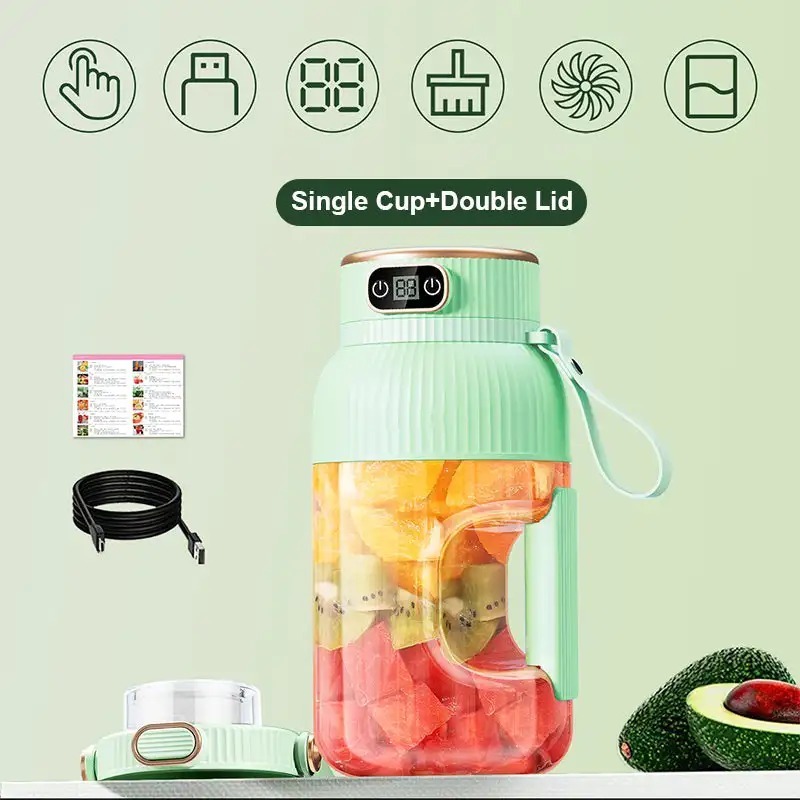 🎁NEW YEAR HOT SALE 50% OFF🍊Multifunctional Portable Juicer Cup With Digital Display
