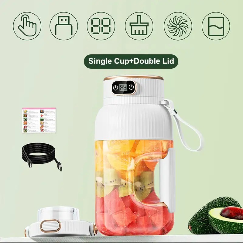 🎁NEW YEAR HOT SALE 50% OFF🍊Multifunctional Portable Juicer Cup With Digital Display