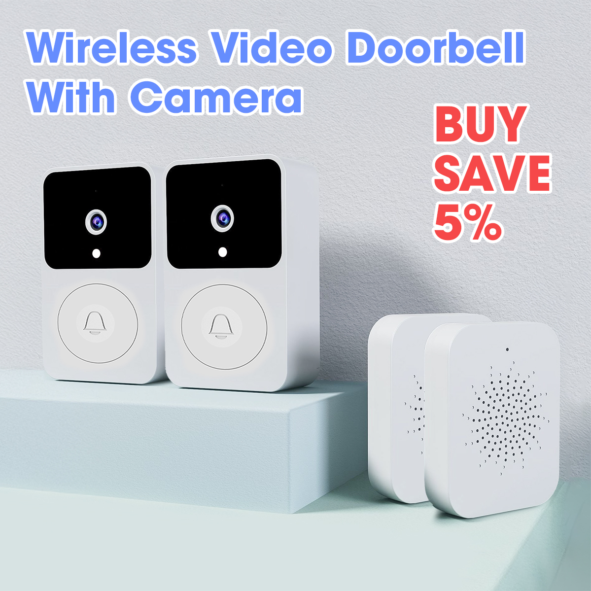 Wireless Video Doorbell With Camera