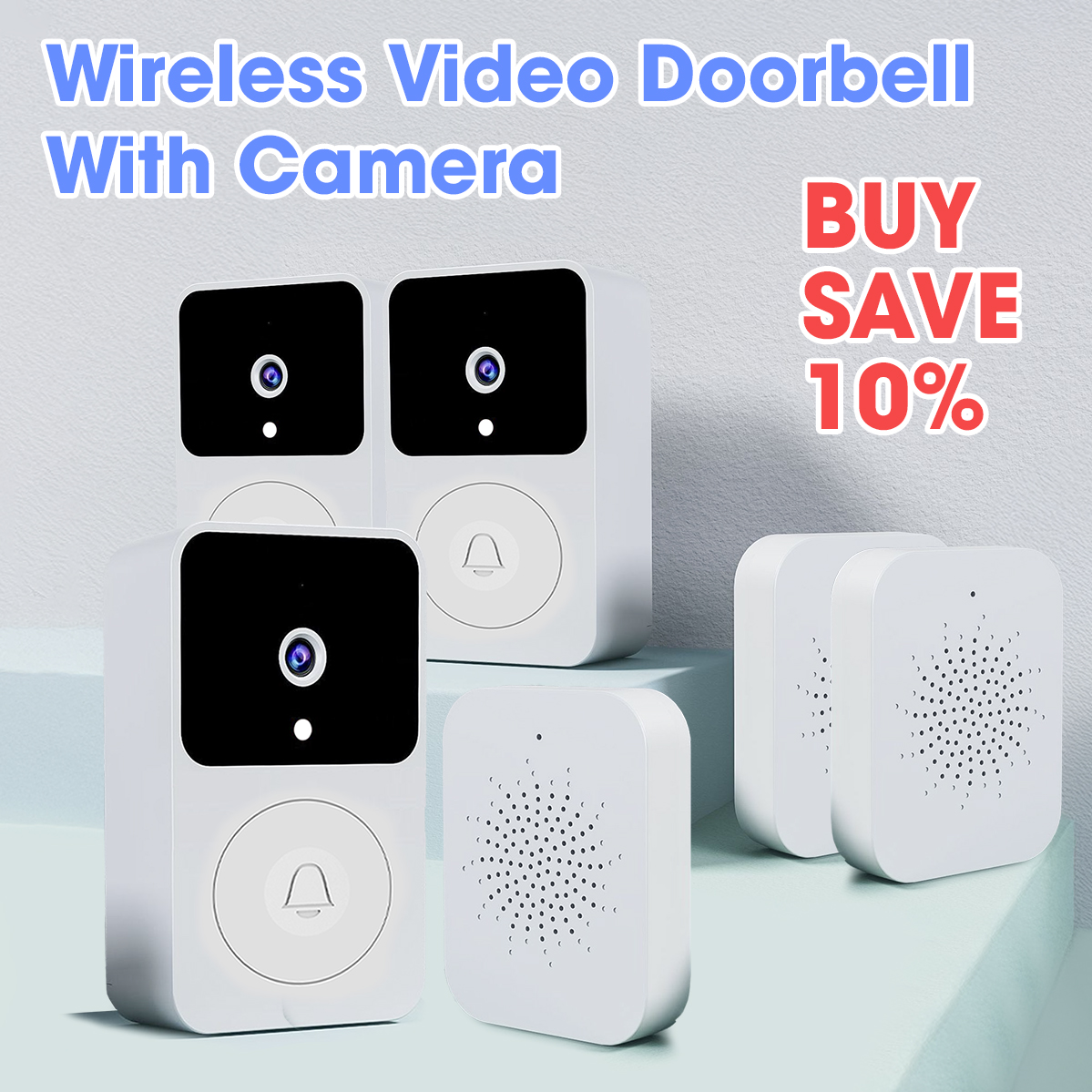 Wireless Video Doorbell With Camera