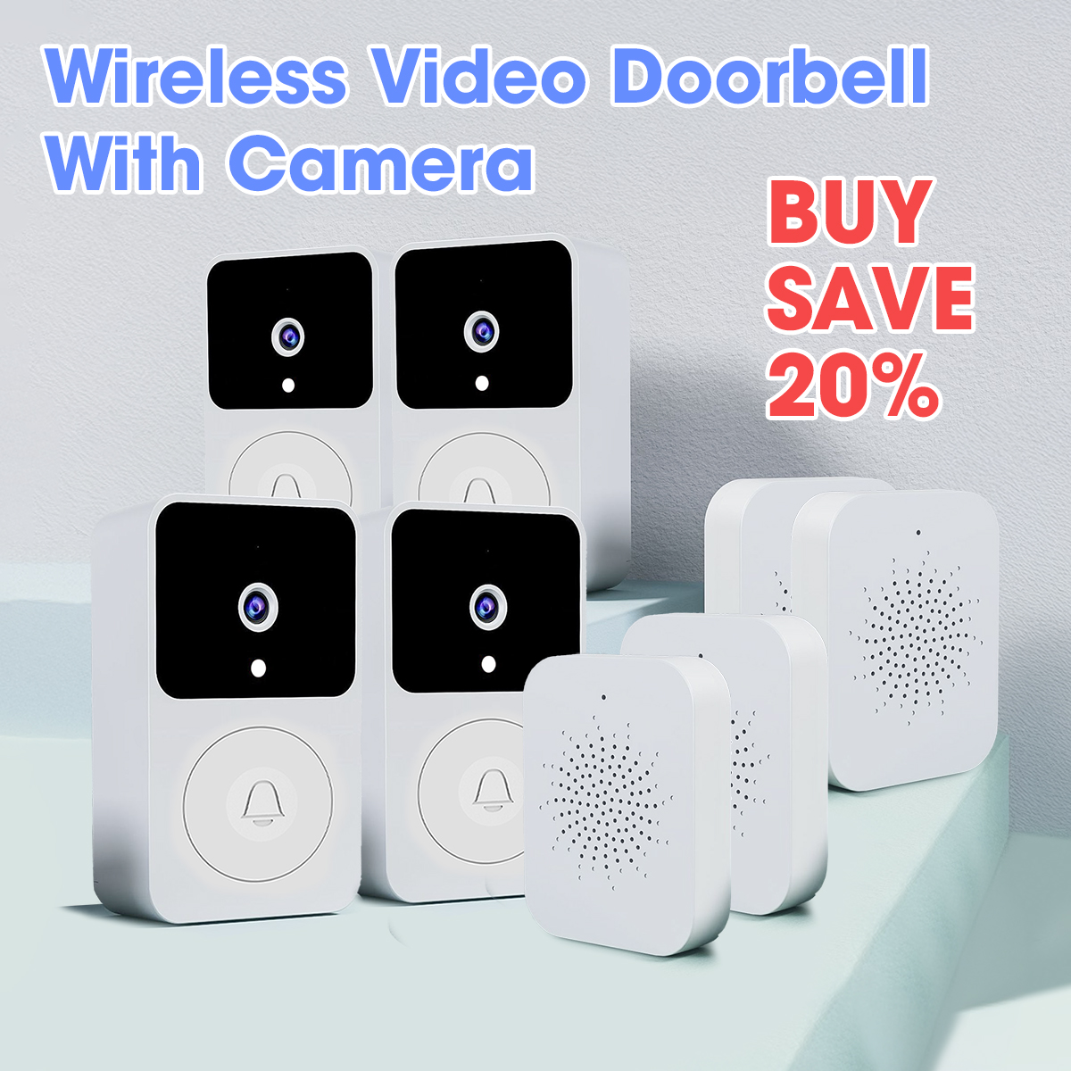 Wireless Video Doorbell With Camera